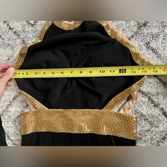 Mac Duggal Black and Gold Formal Gown - Picture 8 of 12